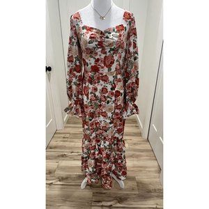 SHEIN VINTAGE FLORAL DRESS